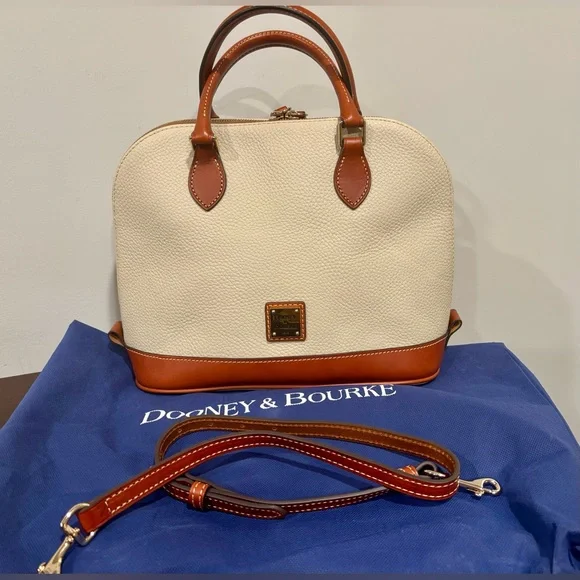 🌟Authentic Dooney & Bourke Pebble Grain Zip Zip Satchel 🌟 - Picture 2 of 11